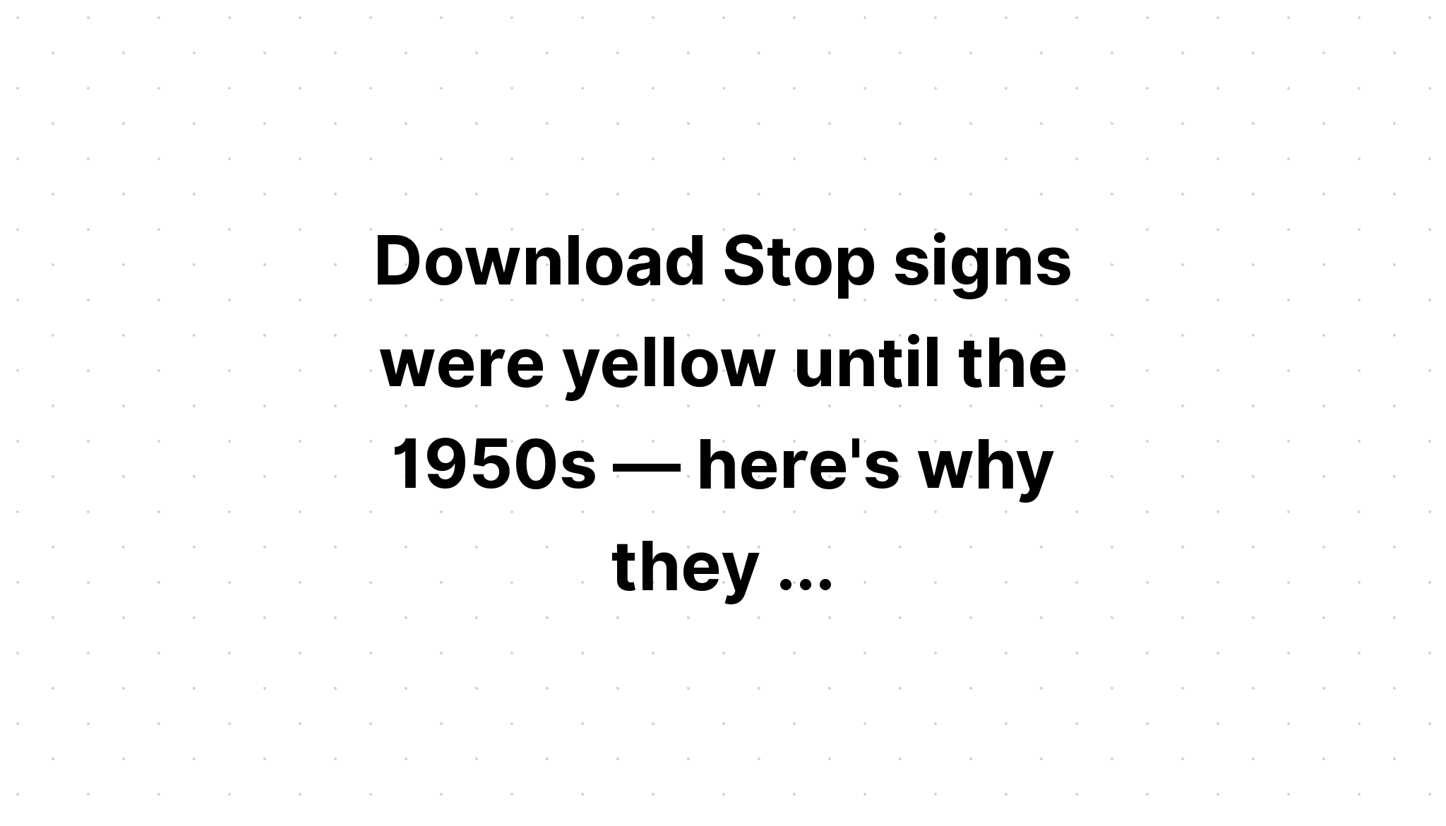 Download Respect The Yellow Stop For The Red SVG File